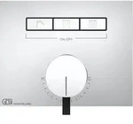 Gessi Hi-Fi Unterputz-Einhebelmischer f&uuml;r 3 Verbraucher - chrom