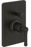Gessi Venti20 Brause-Einhebelmischer mit Umlenkkartusche - Bronze