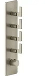 Gessi Inciso Hochleistungs-Thermostat mit 4 separaten Wegen - Finox Optik