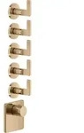 Gessi Inciso Hochleistungs-Thermostat mit 5 separaten Wegen - warm bronze PVD