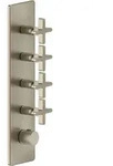 Gessi Inciso Hochleistungs-Thermostat mit 4 separaten Wegen - Finox Optik