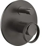 Gessi Anello 2-Wege Brause-Einhebelmischer - Metall schwarz geb&uuml;rstet