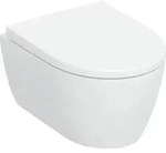 Geberit iCon Set Wand-WC Set Compact mit TurboFlush, wei&szlig; mit KeraTect - wei&szlig;, mit