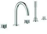 GROHE Atrio Private Collection 5-Loch-Wannenarmatur chrom - chrom