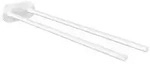 emco round Handtuchhalter, 2-armig - wei&szlig;