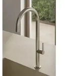 KLUDI AUREA Sp&uuml;ltisch-Einhandmischer - stainless brushed nickel PVD