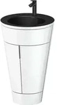 Duravit Starck 1 c-bonded Waschtischset bodenstehend - Wei&szlig; Hochglanz