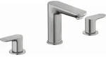 Duravit Wave 3-Loch Waschtischarmatur - Edelstahl geb&uuml;rstet