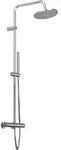 Steinberg Serie 340 Brauseset mit Thermostat, Regen- und Handbrause - chrom