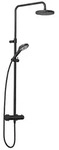 KLUDI DIVE Thermostat Dual Shower System - schwarz matt