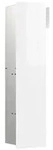 emco asis pure (Glasfront) WC-Modul, B&uuml;rstengarnitur, Reserverolle und WC-Papier -
