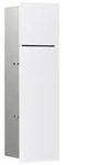 emco asis pure (Glasfront) WC-Modul Toilettenb&uuml;rstengarnitur und WC-Papier - wei&szlig;