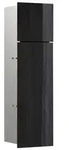 emco asis pure (Glasfront) WC-Modul Toilettenb&uuml;rstengarnitur und WC-Papier - schwarz