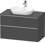 Duravit D-Neo Konsolenwaschtischunterbau mit M&ouml;belgriff chrom - Graphit Matt...