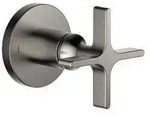 Dornbracht Vaia UP-Zweiwege-Umstellung Kreuzgriff - brushed dark platinum