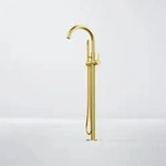 Steinberg Serie 341 freistehende Wannenarmatur - brushed gold