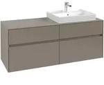 Villeroy & Boch Collaro Waschtischunterschrank 1400 x 548 x 500mm - Marine Blue