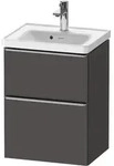 Duravit D-Neo Waschtischunterbau wandh&auml;ngend mit M&ouml;belgriff Edelstahl...