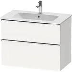 Duravit D-Neo Waschtischunterbau wandh&auml;ngend mit M&ouml;belgriff chrom - Wei&szlig; Matt