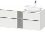 Duravit D-Neo Konsolenwaschtischunterbau mit M&ouml;belgriff Edelstahl geb&uuml;rstet -...