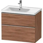Duravit D-Neo Waschtischunterbau wandh&auml;ngend mit M&ouml;belgriff Edelstahl...