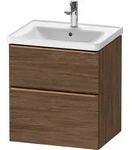Duravit D-Neo Waschtischunterbau wandh&auml;ngend mit M&ouml;belgriff Bronze geb&uuml;rstet...