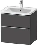 Duravit D-Neo Waschtischunterbau wandh&auml;ngend mit M&ouml;belgriff Edelstahl...