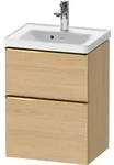 Duravit D-Neo Waschtischunterbau wandh&auml;ngend mit M&ouml;belgriff Gold poliert -...
