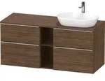 Duravit D-Neo Konsolenwaschtischunterbau mit M&ouml;belgriff Edelstahl geb&uuml;rstet -