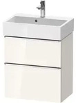 Duravit D-Neo Waschtischunterbau wandh&auml;ngend mit M&ouml;belgriff chrom - Wei&szlig;...