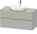 Duravit D-Neo Konsolenwaschtischunterbau mit M&ouml;belgriff Gold poliert -...