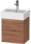 Duravit D-Neo Waschtischunterbau wandh&auml;ngend mit M&ouml;belgriff Gold poliert -...