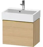 Duravit D-Neo Waschtischunterbau wandh&auml;ngend mit M&ouml;belgriff Gold poliert -...