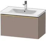 Duravit D-Neo Waschtischunterbau wandh&auml;ngend mit M&ouml;belgriff Gold poliert -...