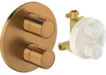 Duravit Thermostatarmaturen Thermostat Unterputz Set - Bronze geb&uuml;rstet