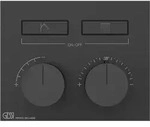 Gessi Hi-Fi Unterputz-Thermostat f&uuml;r 2 Verbraucher - schwarz matt