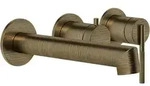Gessi Ingranaggio Unterputz-Einhebel-Wannenmischer 188-158mm - Messing antik
