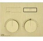 Gessi Hi-Fi Unterputz-Thermostat f&uuml;r 1 Verbraucher - messing geb&uuml;rstet