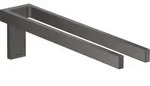 Axor Universal Rectangular Handtuchhalter zweiarmig - brushed black chrome