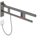 HEWI System 900 St&uuml;tzklappgriff Duo, Design B, mit Sp&uuml;lausl&ouml;sung/Funktionstaste,