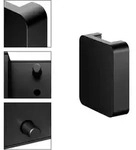 KEUCO AXESS Adapterplatte f&uuml;r St&uuml;tzklappgriff, Aluminium - schwarz matt