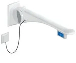 HEWI Serie 802 LifeSystem St&uuml;tzklappgriff Premium, anthrazit gl&auml;nzend / anthrazit