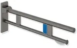 HEWI System 900 St&uuml;tzklappgriff Duo, Design B, mit Sp&uuml;lausl&ouml;sung, 850mm -