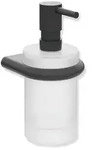 HEWI Serie 480 Seifenspender mit Halter schwarz matt - schwarz matt