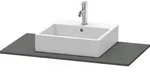 Duravit Xsquare Konsole mit einem Ausschnitt XS060E, 1000 x 550mm - Graphit Matt