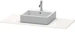 Duravit Xsquare Konsole mit einem Ausschnitt XS060D, 800 x 550mm - Wei&szlig; Hochglanz