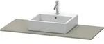 Duravit Xsquare Konsole mit einem Ausschnitt XS060D, 800 x 550mm - steingrau