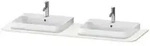 Duravit Happy D.2 Plus Konsolenplatte mit zwei Ausschnitten, 1600 x 550mm - nordic