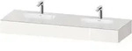 Duravit Collection One Einbauwaschtisch mit Konsole, 1600x550x170 mm - Wei&szlig;