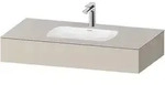 Duravit Collection One Einbauwaschtisch mit Konsole, 1000x550x170 mm - taupe